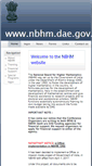 Mobile Screenshot of nbhm.dae.gov.in